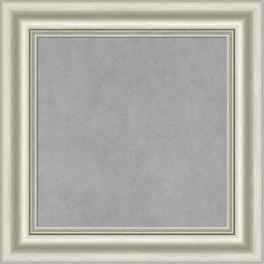 Amanti Art Silver Framed Magnetic Board 22x22 Small Vision Board by AmantiArt