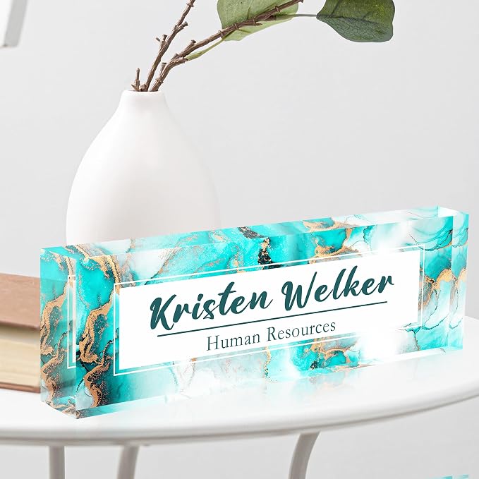 Custom Name Plate for Desk, Desk Name Plate Personalized Office Desk Decor for - Image 3