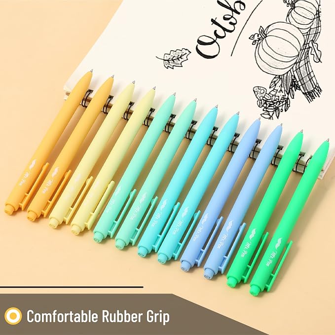 Mr. Pen- Retractable Gel Pens, 12 Pack, Fresh Color Barrels | Fine Point 0.5mm - Image 4
