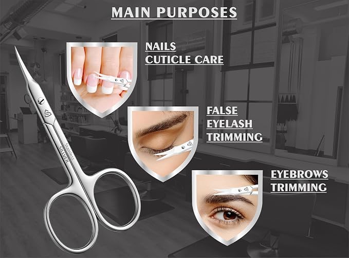 SILLVER Cuticle Scissors Curved Blade - Image 3