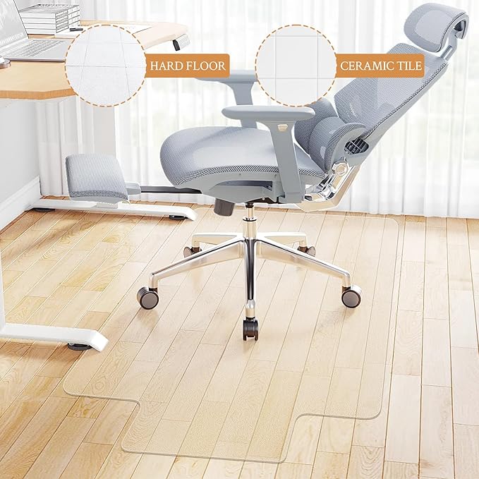 KMAT Office Chair Mat, Easy Glide Hard Wood Tile Floor Mats, Chair Mat - Image 6