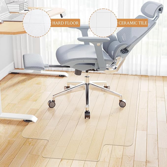 KMAT Office Chair Mat, Easy Glide Hard Wood Tile Floor Mats, Chair Mat - Image 5