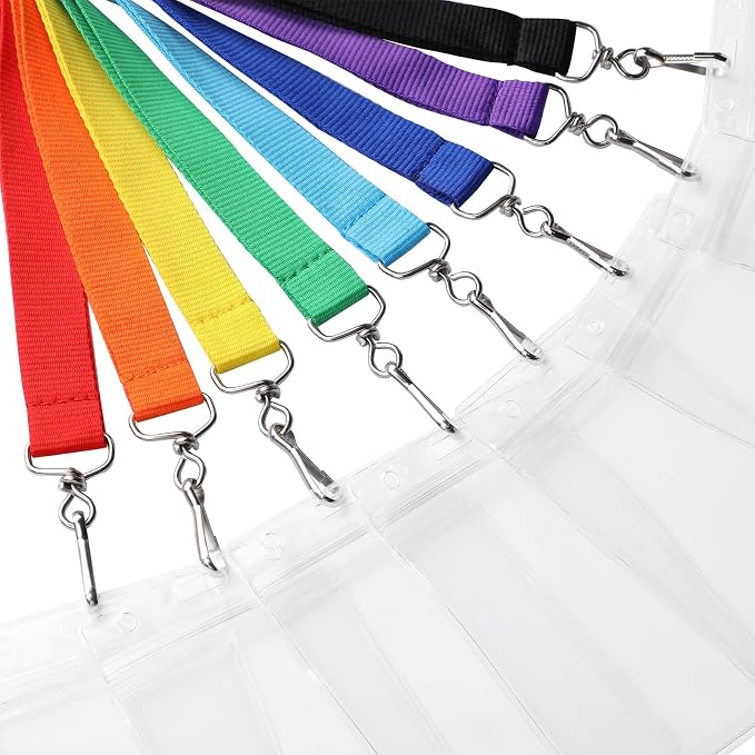 8 Pack Cruise Lanyard with Waterproof ID Card Holder, Colorful Durable Lanyard - Image 2