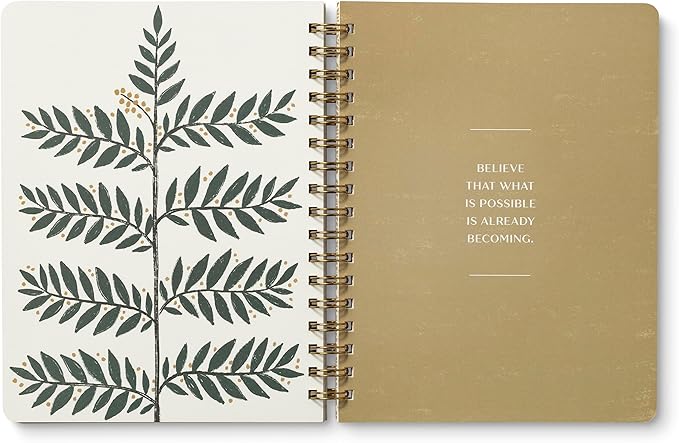 Compendium Spiral Notebook – Good Things Are Always Beginning – A Designer Spiral Notebook with 192 Lined Pages, College Ruled, 7.0”W x 9.25”H-DeskLoop Office