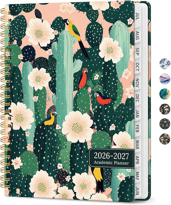 Planner 2026-2027, Academic Monthly and Weekly Calendar Planner by Taja