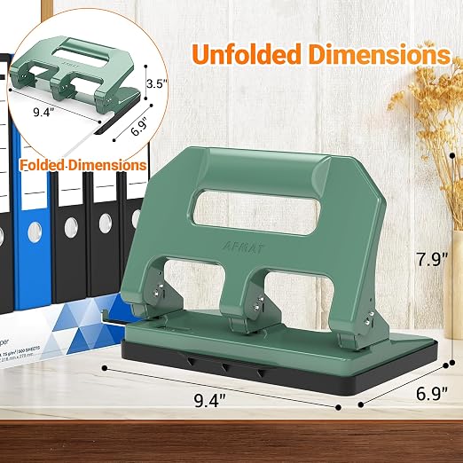 AFMAT Heavy Duty 3 Hole Punch, 3 Hole Puncher - Image 7