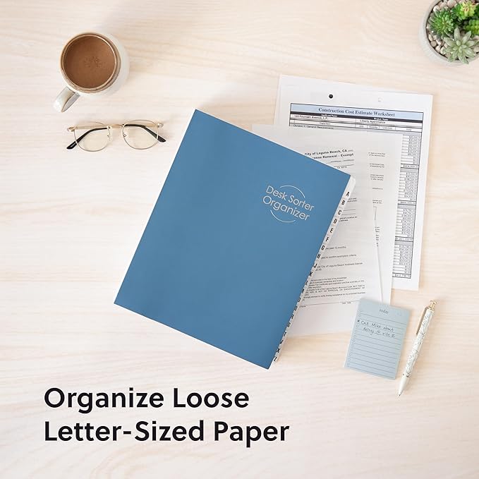 SMEAD Expandable Alphabetic File Sorter Dark Blue | Letter Size | 20 Dividers | - Image 3