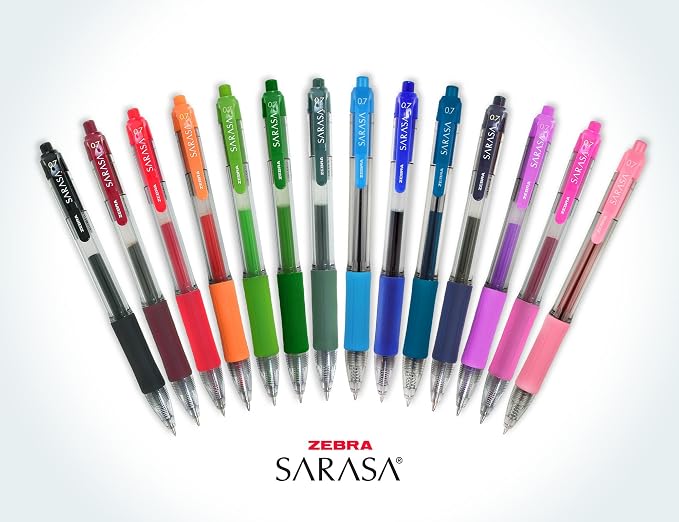 Zebra Pen Sarasa Dry X20 Retractable Gel Pens, 0.7mm Medium Point, Eliminates - Image 3