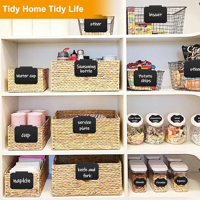 24PCS Basket Labels, Premium Bin Basket Labels Clip On, Pantry Basket Labels - Image 5