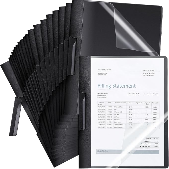 Maitys 80 Pack Durable Clear Report Covers by Maitys