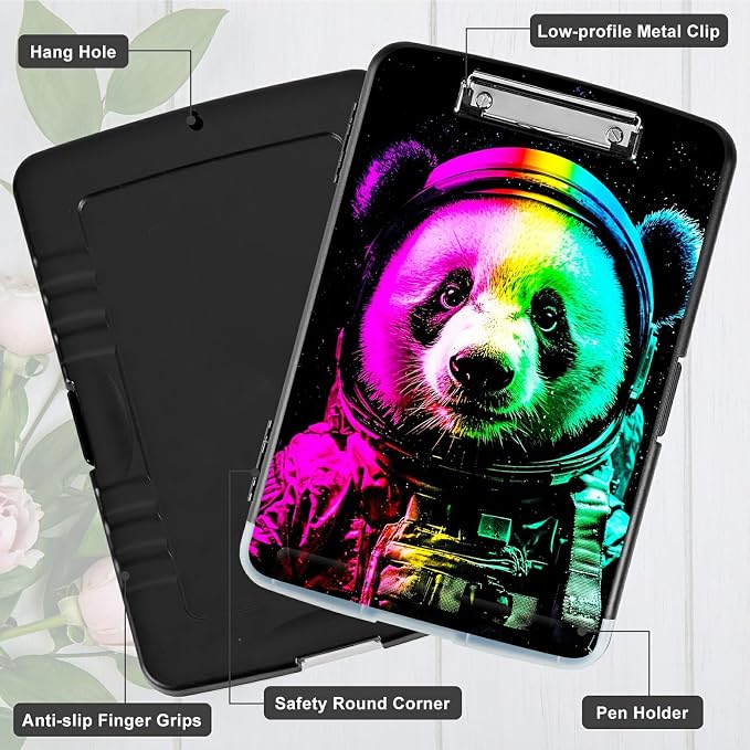 Planet Panda A4 Clipboard with Storage Pen Holder, Clipboards Organizer Nursing - Image 5