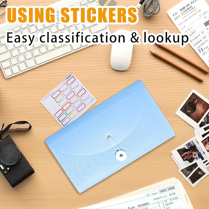 Nicecho Receipt Coupon Organizer, 13 Pockets Small Accordion File Organizer - Image 6