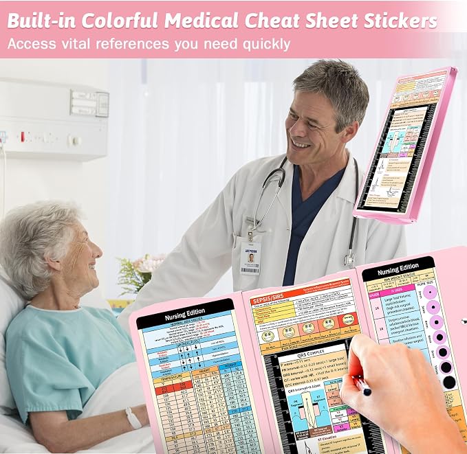Nursing Clipboard Foldable Clipboard Medical: Edition Cheat Sheets Aluminum 3 - Image 3