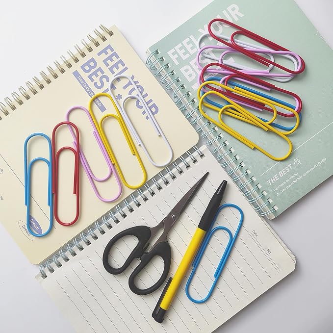 20 Pcs Jumbo Paper Clips 100mm/4 Inches Large Colored Big Papeclips - Image 3