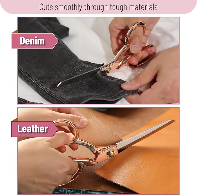 Mr. Pen- Premium Tailor Scissors, 8-Inch | Heavy Duty Carbon Steel Sewing & - Image 3