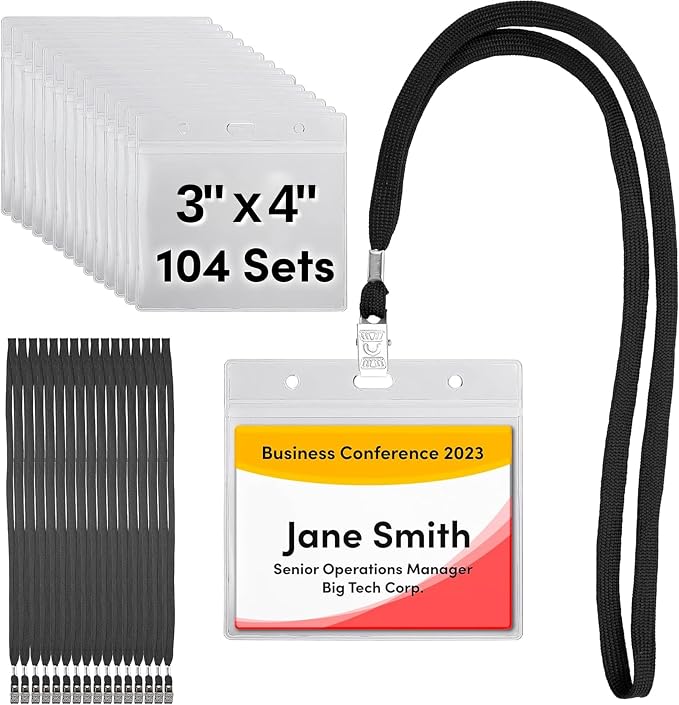 SEE-IT! 104 & 52 Qty Sets Badge Holders by SeeIt