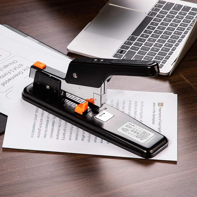Amazon Basics Heavy-Duty Stapler, 90 Sheets High Capacity, Large Office Stapler - Image 8