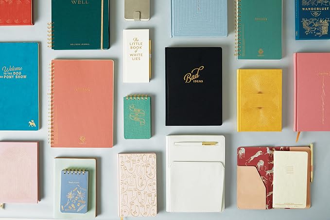 DesignWorks Ink Textured Paper Twin Wire Notebook, Daily Planner & Soft Cover - Image 5