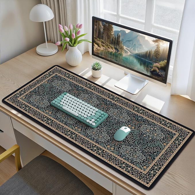 iCasso Desk Cover Mat, Office Mouse Pad, Desk Protector Mat, Extra Large Matt - Image 2