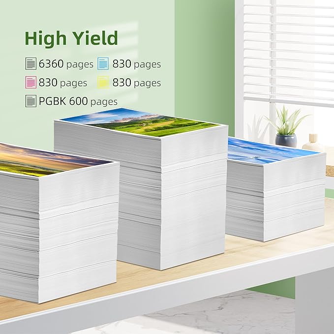 PGI-280 XXL CLI-281 XXL Ink Cartridge Replacement for Canon 281 Ink Cartridges Compatible for Canon Ink 280 and 281 Cartridges Work for TR8620 TR8620A TR7520 TS8220 Printer, 5 Pack-DeskLoop Office