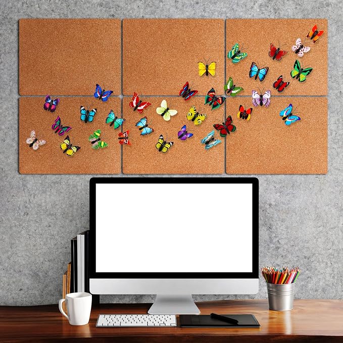 Epakh 60 Packs Butterfly Thumb Tacks Butterfly Push Pins Decorative Thumb Tacks - Image 6
