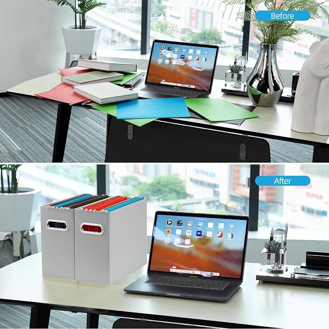 Oterri Cardboard File Organizer Box - Image 3