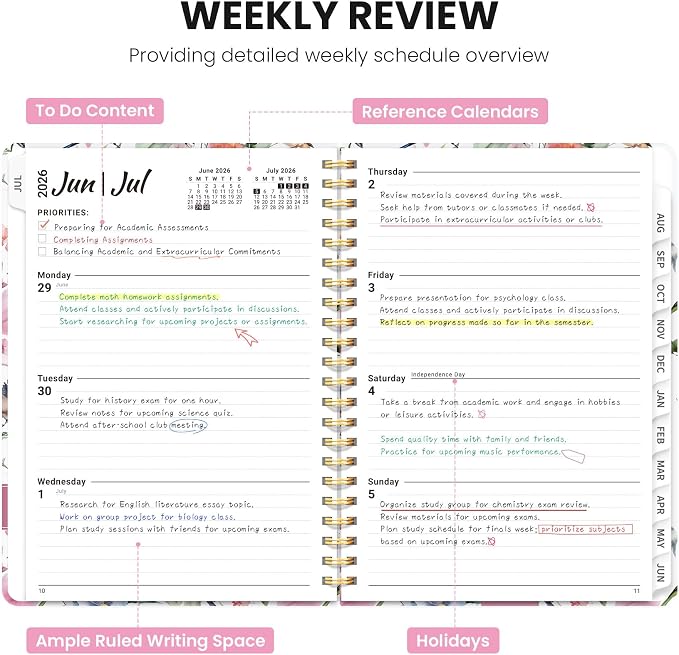 Planner 2026-2027, Monthly and Weekly Academic Planner July 2026 - Image 3