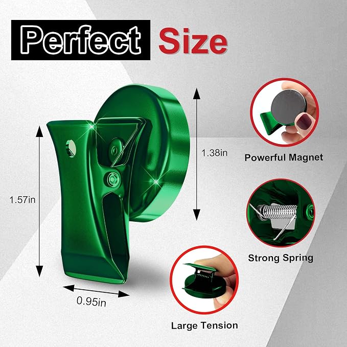 Magnetic Clips Heavy Duty 10 Pack | Strong Force Magnet Clips - Image 2