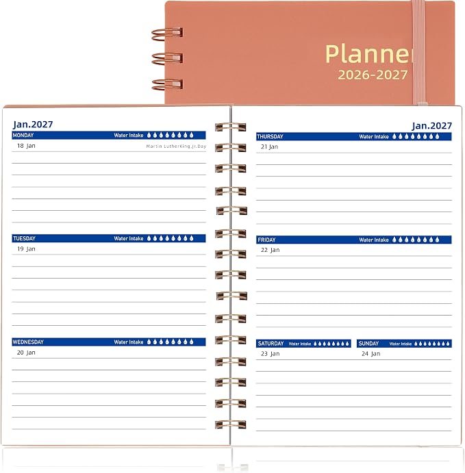 Daily Planner 2026-2027, 2026 Planner Weekly and Monthly, Jul 2026-Dec 2027 by XAOWON