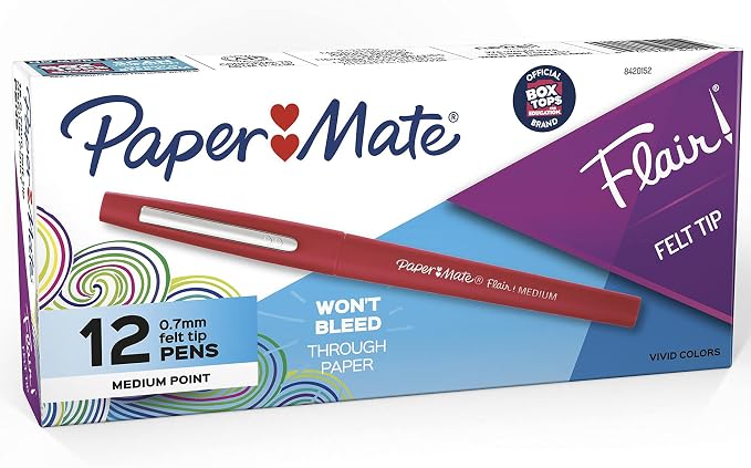 Paper Mate Flair Felt Tip Pens, Medium Point, Arts & Crafts - Image 11