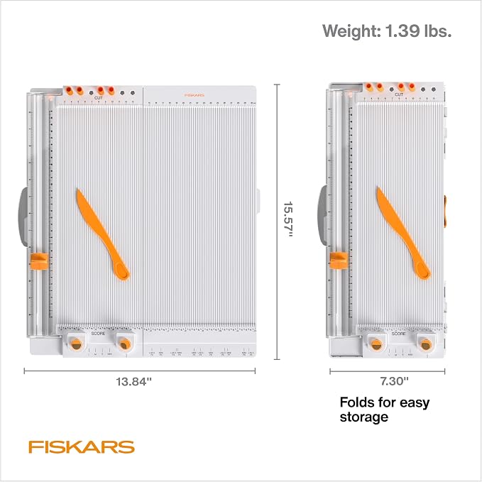 Fiskars 12" All-in-One PPC Tool, TripleTrack System, Scoring Surface, Pom Pom - Image 6