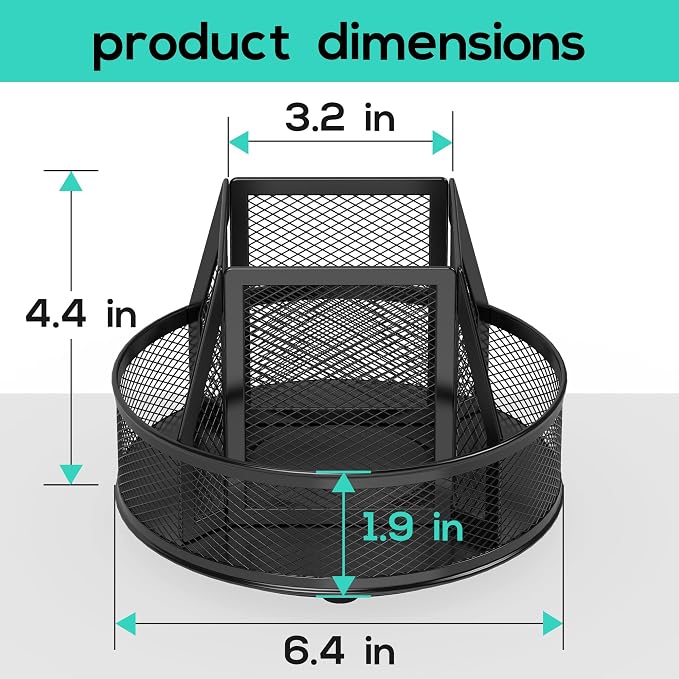 YINGHUA Metal Mesh Desk Organizer - Image 2