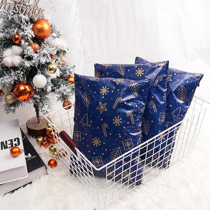 Christmas Poly Mailer 12x15.5 Inch 50 Pcs, Waterproof and Tear-Resistant - Image 6