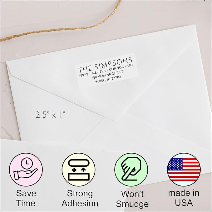 White Address Labels for Business - Image 2