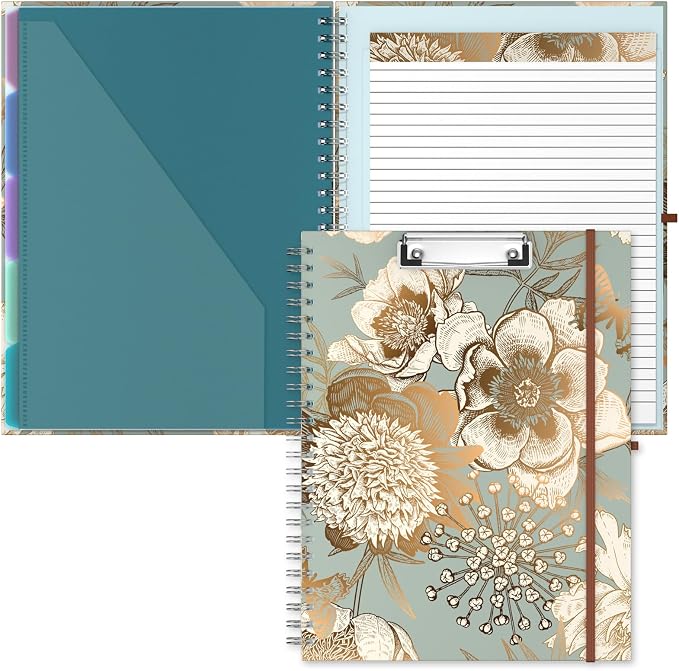 Hongri Clipboard Folio with Refillable Lined Notepad, 8.5 x 11 Folders with by Hongri