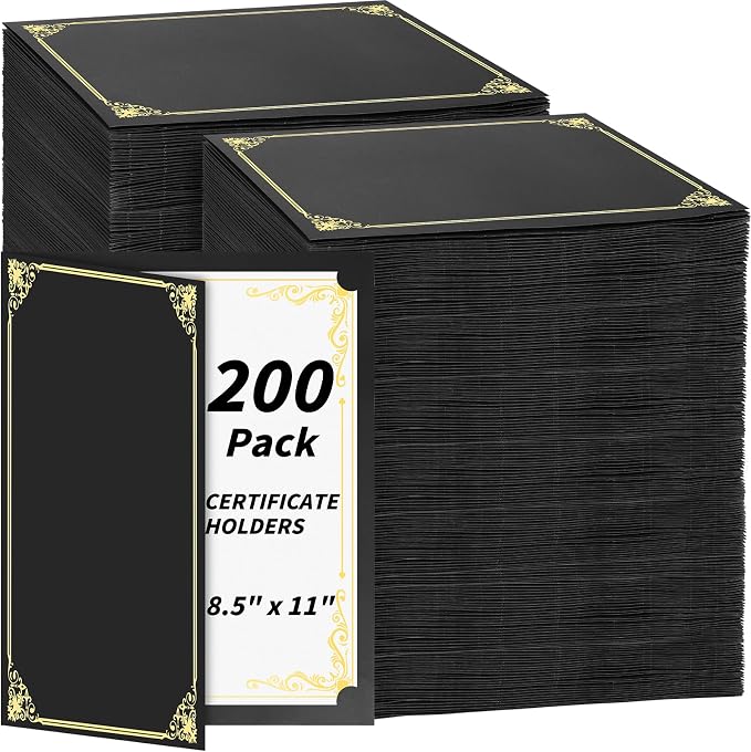 Oleitodh 200 Pcs Certificate Holders Bulk, Document Covers by Oleitodh