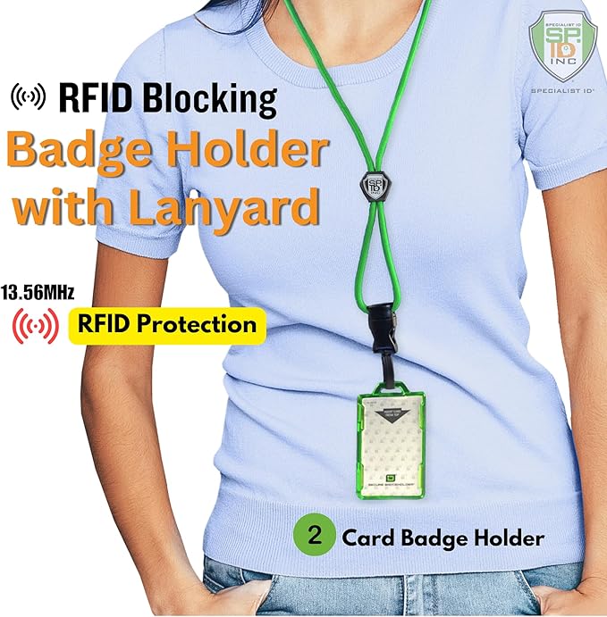 Specialist ID Detachable Lanyard and Identity Stronghold 2-Card RFID Blocking - Image 3