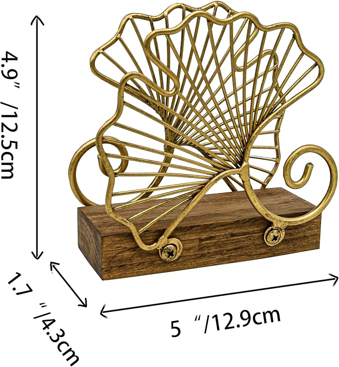 Leaves Vertical Napkin Holder, Contemporary Disposable Paper Hand Tower Storage - Image 4