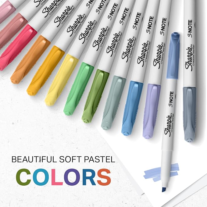 Sharpie S-Note Creative Highlighters, No Bleed, Chisel Tip - Image 5