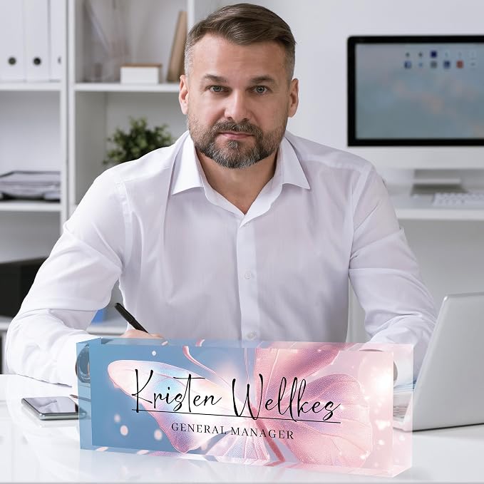 Personalized Office Name Plate, Custom Name Plate - Image 5