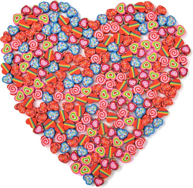 300PCS Mini Cute Pencil Erasers - Image 5
