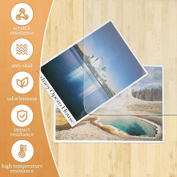 KMAT Office Chair Mat, Easy Glide Hard Wood Tile Floor Mats, Chair Mat - Image 4