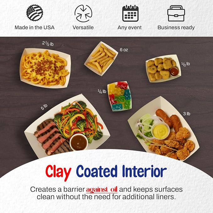 MT Products Plaid Charcuterie Trays 1/2 lb. - Image 3