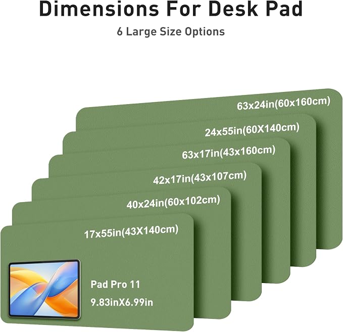Aothia Faux Leather Desk Mat - Image 5