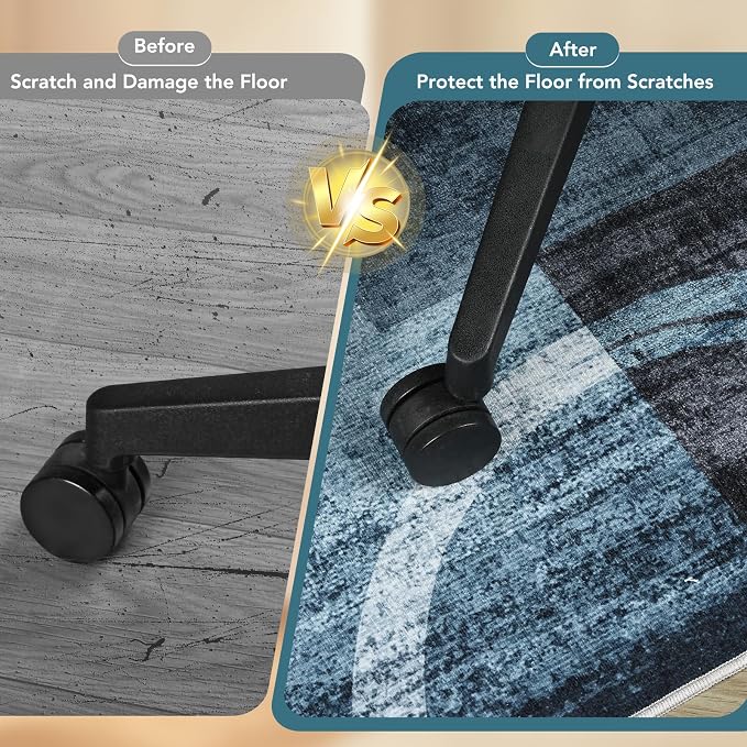 Office Chair Mat for Hardwood Floor&Tile Floor, Under Desk Rug for Rolling - Image 4