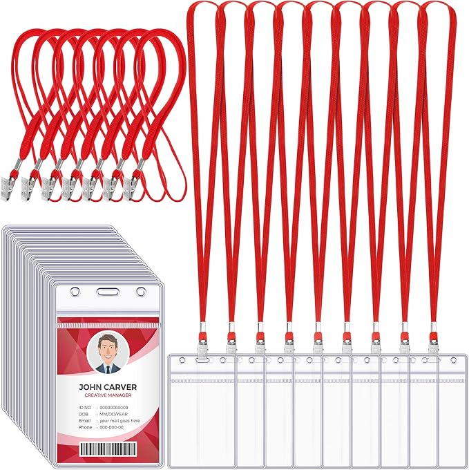 Marspark 200 Pcs ID Badge Holder by Marspark