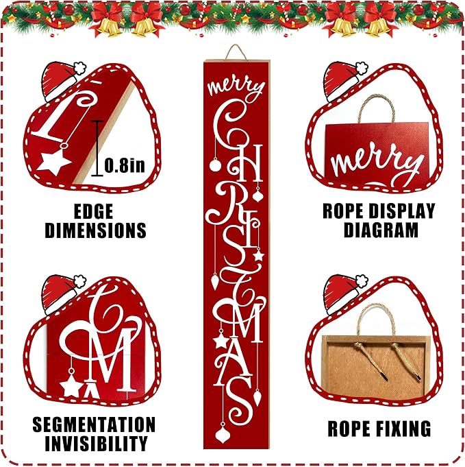 ARTUFAN Merry Christmas Red - Image 3