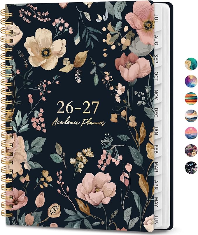 Academic Planner 2026-2027, Weekly and Monthly Calendar Book, July 2026 – June by JEJEGO
