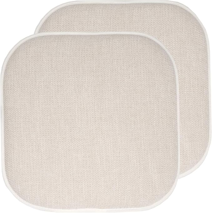 Sweet Home Collection Chair Cushion Memory Foam Pads Honeycomb Pattern Slip Non by SweetHomeCollection