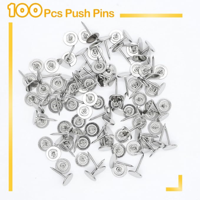 100 Pcs Heavy Duty Thumb Tacks - Image 3